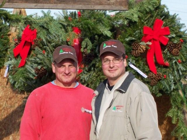 Happy Customers with wreath